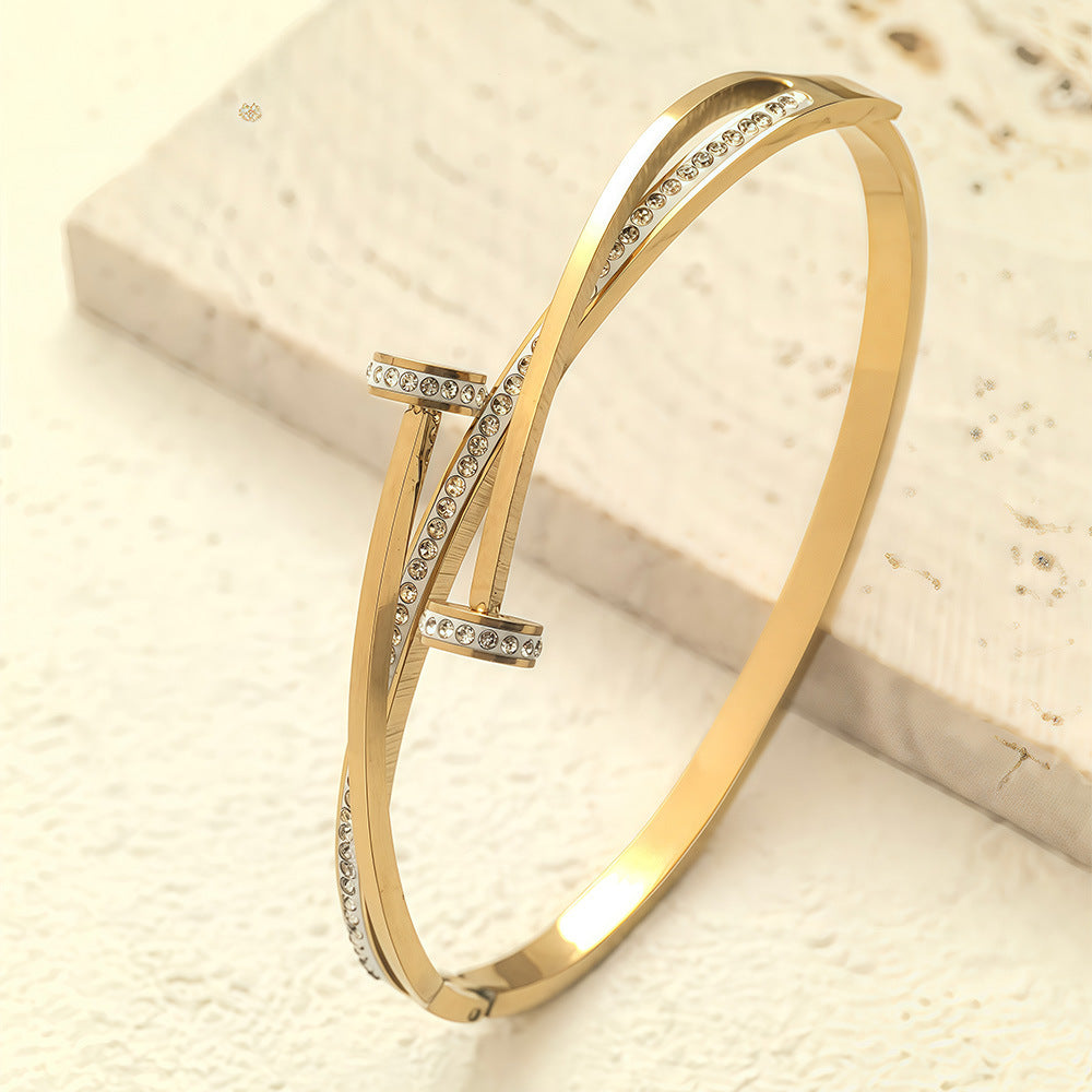 Nagel Kristall Diamant Armband