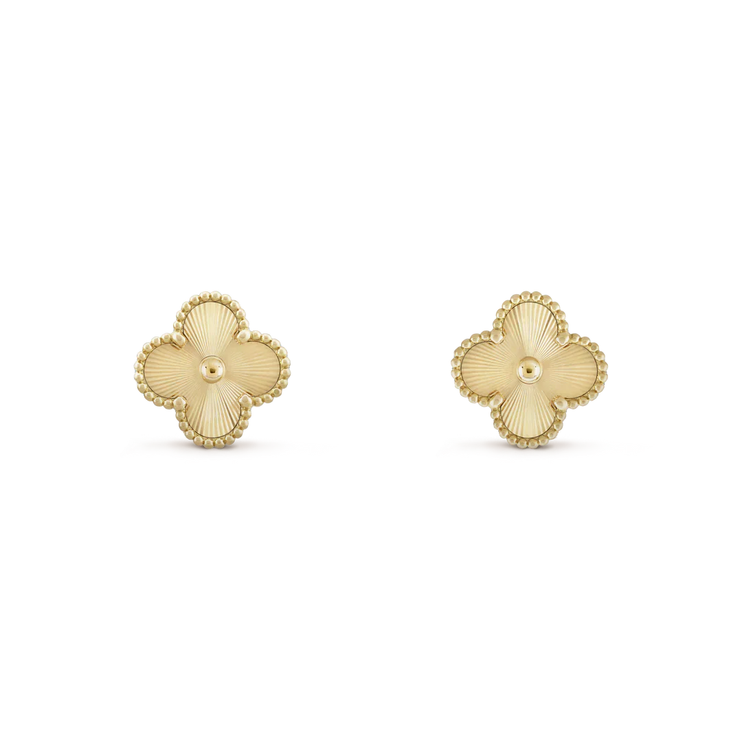 Vierblättrige Ohrringe Gold