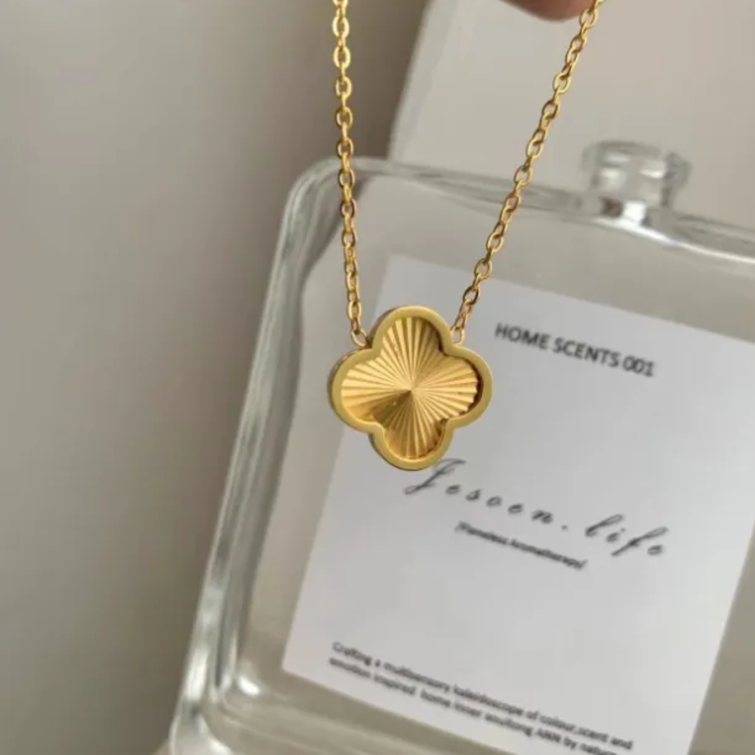 Klee Metall Halskette