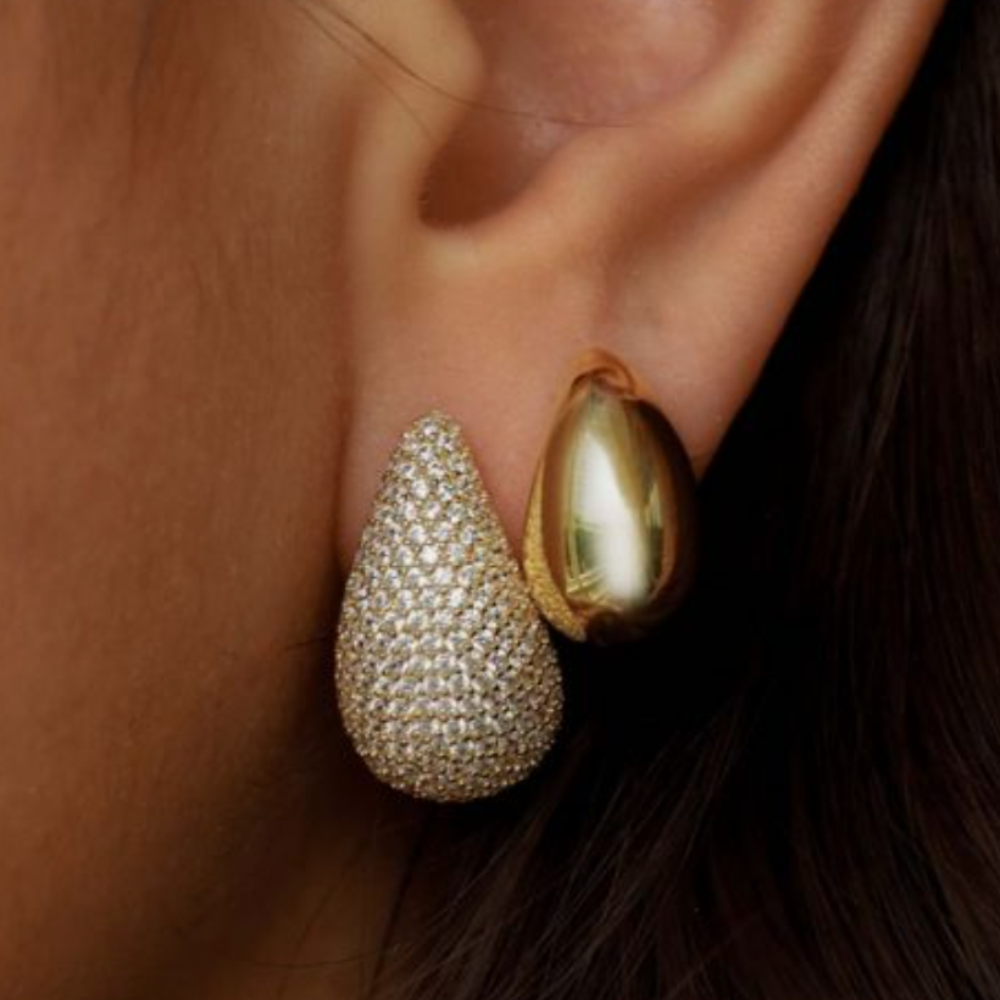 Wassertropfen Ohrringe - funkelnd