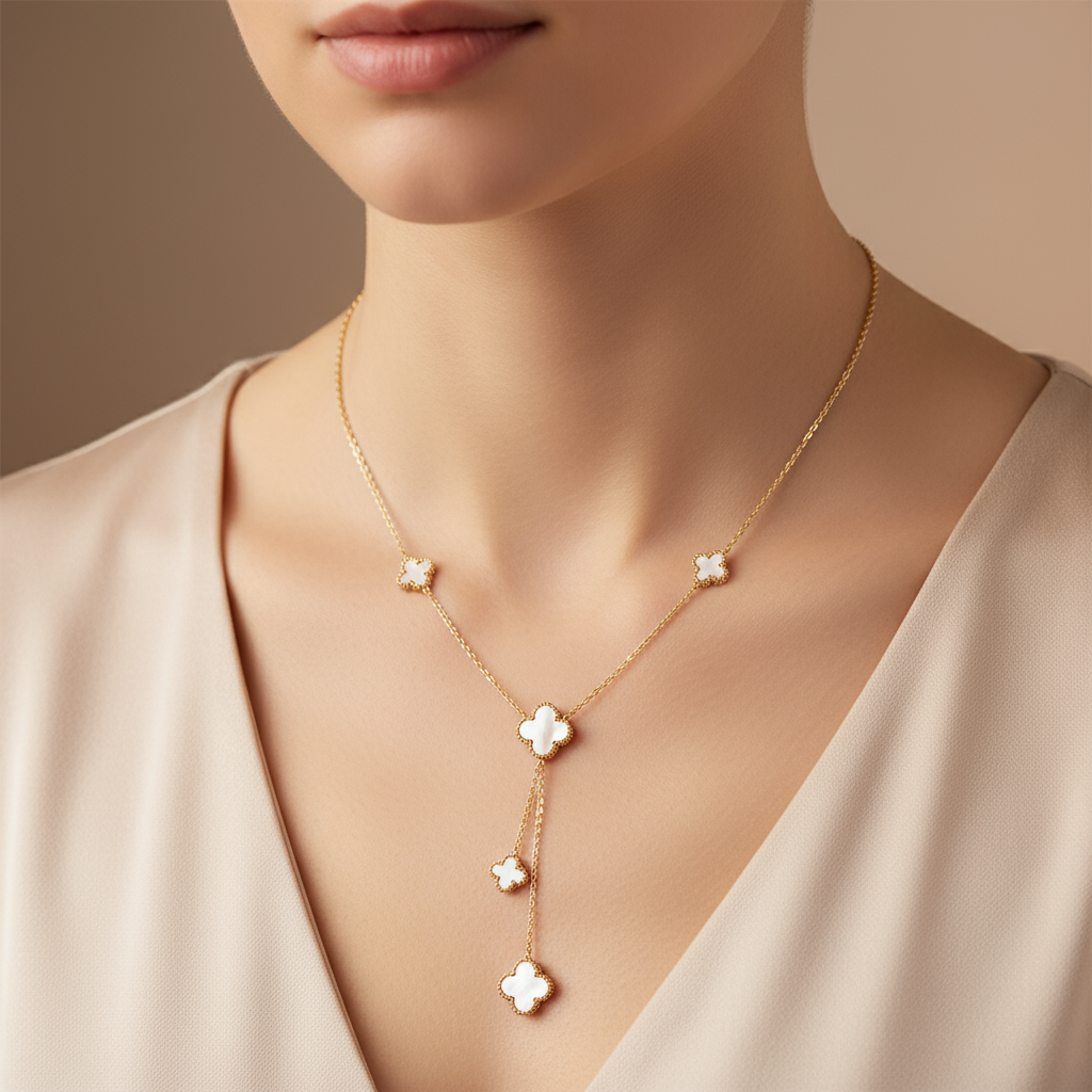 Klee Metall Halskette