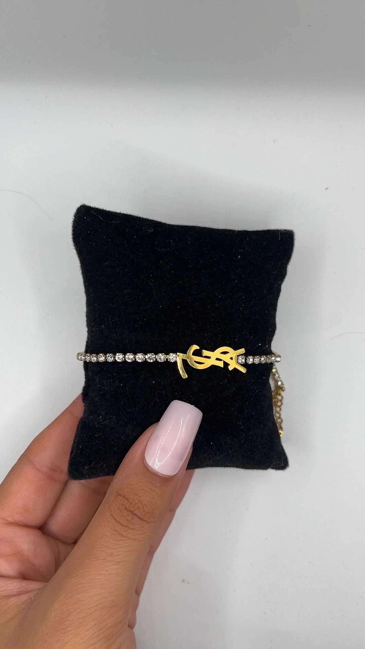 YSL Rhinestone Bracelet