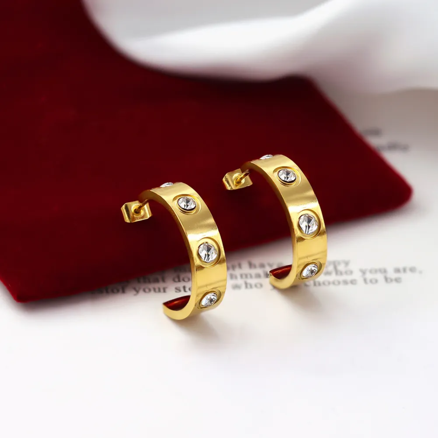 Liebes Diamant Ohrringe